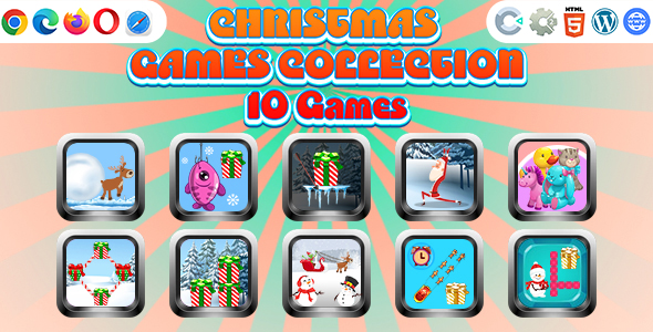 Game Collection 14 ( Construct | C3P | CAPX | HTML5 ) 10 Games for Christmas