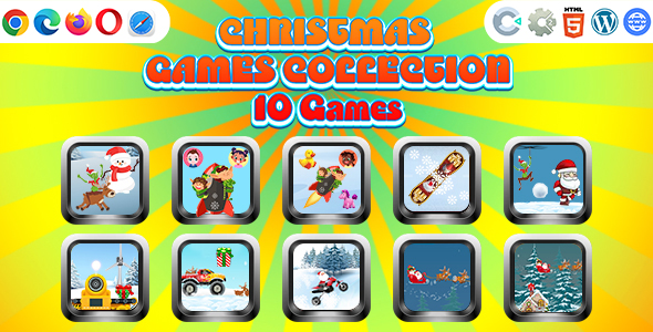 Game Collection 15 ( Construct | C3P | CAPX | HTML5 ) 10 Games for Christmas