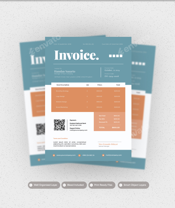 Blue Sky - Invoice