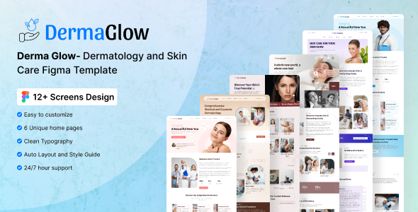 Dermatology & Skin Care  Figma Template