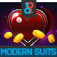 HTML Modern Suits Slot Game - CodeCanyon Item for Sale