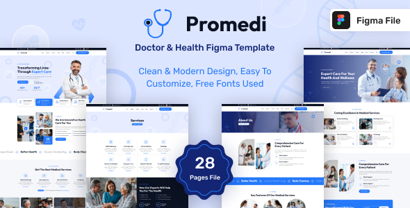 Promedi - Doctor & Health Figma Template