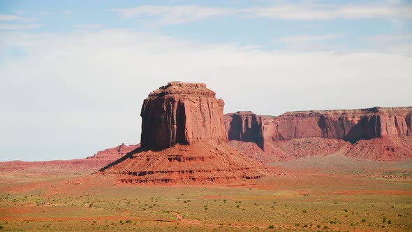 Amazing Panoramic View of Monument Valley at Sunset USA