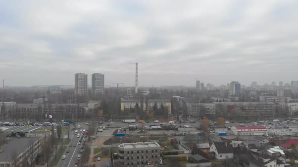 Autumn Cloudy Cityscape