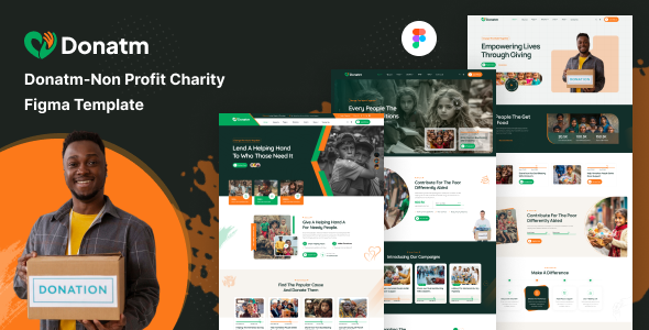 Donatm - Charity & Donation Figma Template