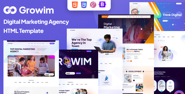 Growim -  Creative Digital Marketing Agency HTML Template