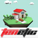 Low Poly Style - House Scene - 3DOcean Item for Sale