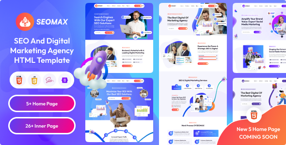 SEOMAX – SEO & Digital Marketing Agency HTML Template – 0 Sold!