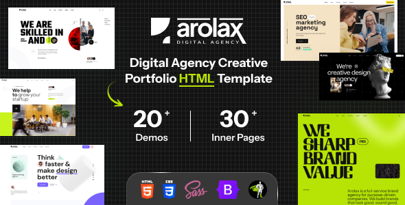 Arolax | Creative Digital Agency Template