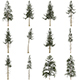 12 Game Ready Pine Tree Collection - 3DOcean Item for Sale