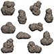 10 Game Ready Mud Rock Collection - 3DOcean Item for Sale