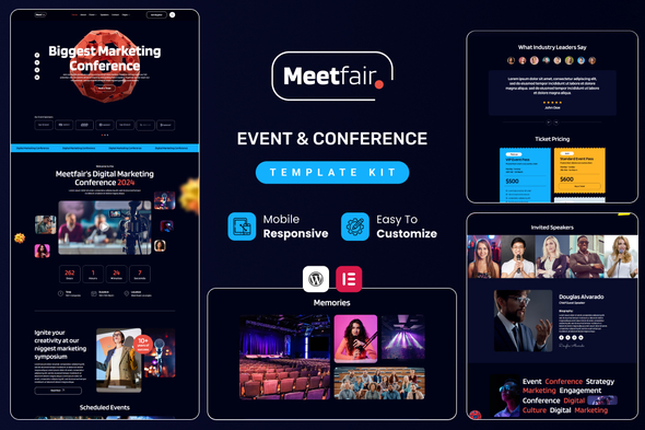 Meetfair – Event & Conference Elementor Template Kit – 0 Sold!