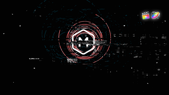 Futuristic Glitch Logo