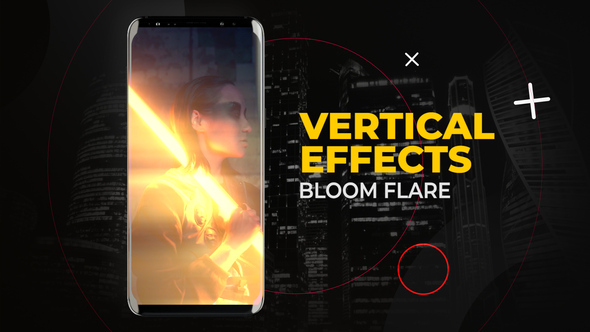 Vertical Bloom Flare Effects | After Effects