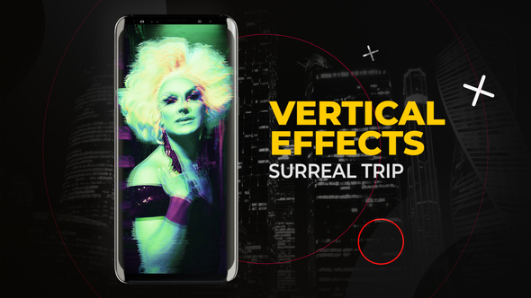 Vertical Surreal Interference Effects | After Effects