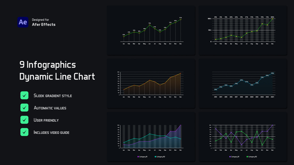 Line Chart Infographics alt