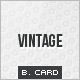 Vintage Business Card - GraphicRiver Item for Sale