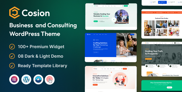 Cosion – Business Consulting WordPress Theme – 0 Sold!