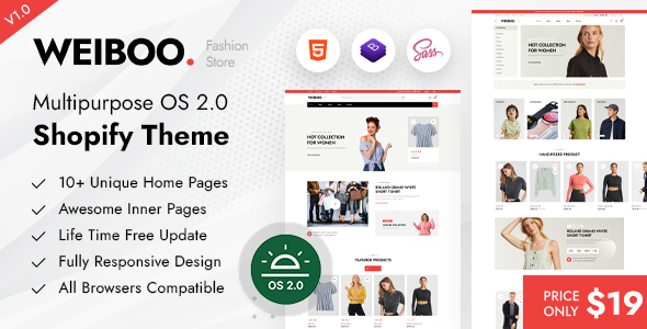 Weiboo - Minimal Multipurpose Shopify Theme OS 2.0