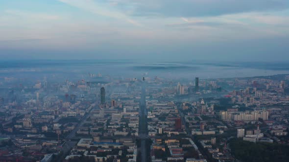 Light Fog Over the City