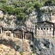 Dalyan,Mugla. Turkey. Shooting of Dalyan Rock Tombs with drone. Kaunos ancient city aerial view. - VideoHive Item for Sale