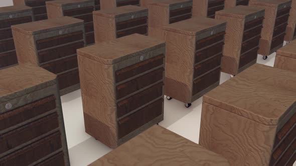 A Lot Of Shop Drawers In A Row Hd