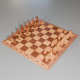Wooden ChessBoard With Pieces. - 3DOcean Item for Sale