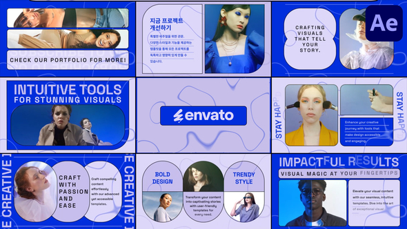 Elegant Wave Slides for After Effects alt