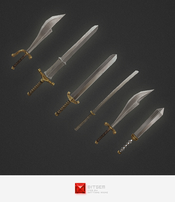Low Poly Weapon Set 03