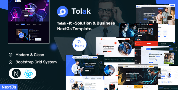 Tolak - IT Solution & Business React Next Template