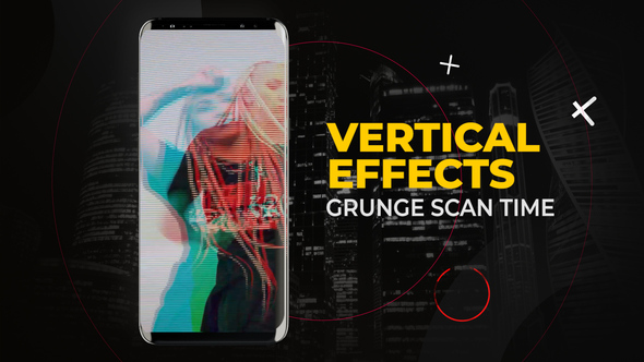 Vertical Grunge Scan Time Effects | After Effects