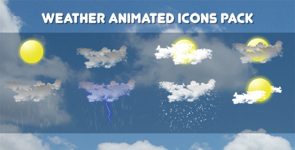 Weather Animated Icons Pack