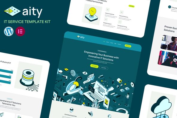 Aity – IT & Software Service Elementor Template Kit – 0 Sold!