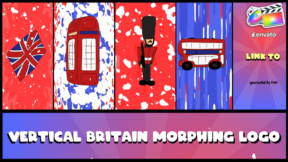 Vertical Britain Morphing Logo for FCPX