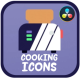 Cooking Icons And Titles for DaVinci Resolve - VideoHive Item for Sale