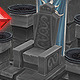 Low Poly RTS Human Throne - 3DOcean Item for Sale