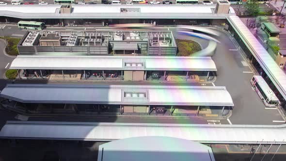 Kyoto Bus Station Passenger Terminal Timelapse