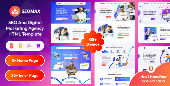 SEOMAX - SEO & Digital Marketing Agency HTML Template