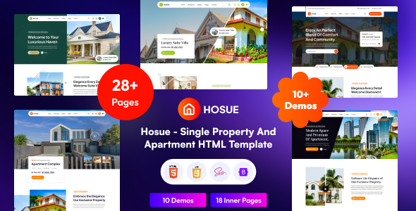 Hosue – Single Property & Apartment HTML Template – 0 Sold!