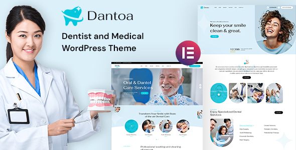 Dantoa – Dental & Medical WordPress Theme – 0 Sold!