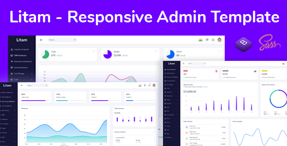 Litam - Responsive Admin Dashboard Template