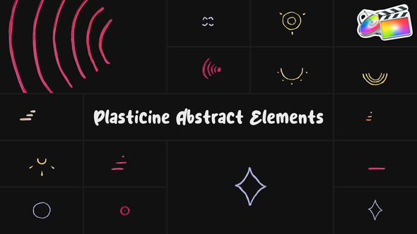 Plasticine Abstract Elements | FCPX alt