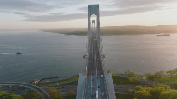 Aerial Inspection Verrazano Narrows Bridge