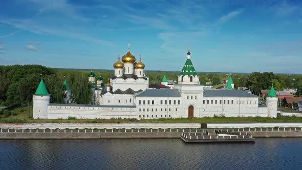 Aerial View of Ipatievsky Monastery in Kostroma