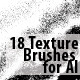 18 Vector Texture Brushes for Adobe Illustrator CS - GraphicRiver Item for Sale