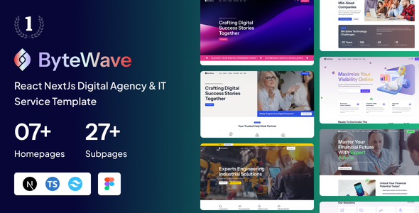 Bytewave - React NextJs Digital Agency & IT Service Template