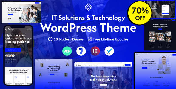 Tekup - Technology & IT Solutions Services WordPress Theme