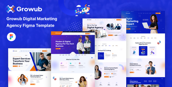 Growub - Digital Marketing Agency Figma Template