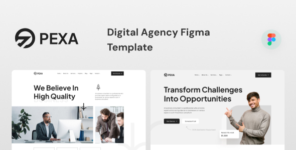 Pexa - Digital Agency Figma Template