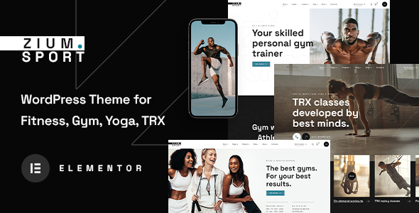 Zium – Sports and Fitness WordPress Theme